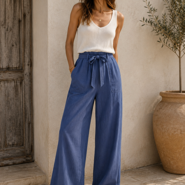 Pantalon Rita Bleu Etikashion