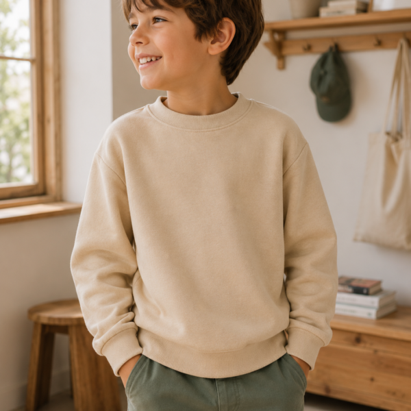 Garçon portant un pull