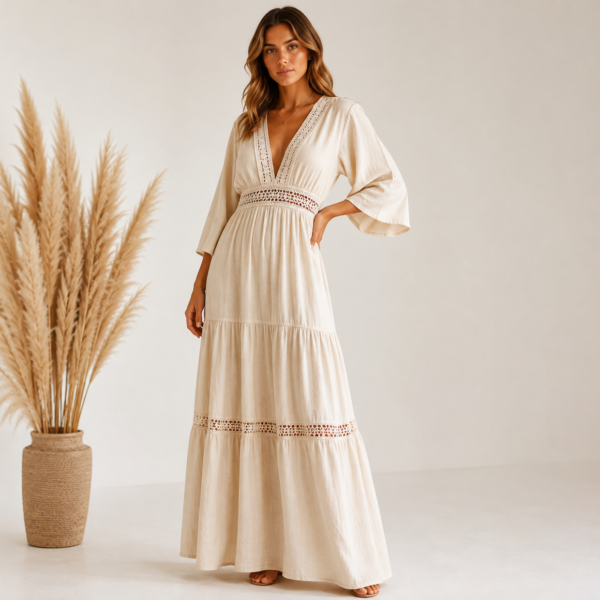 Robe lin Bohème